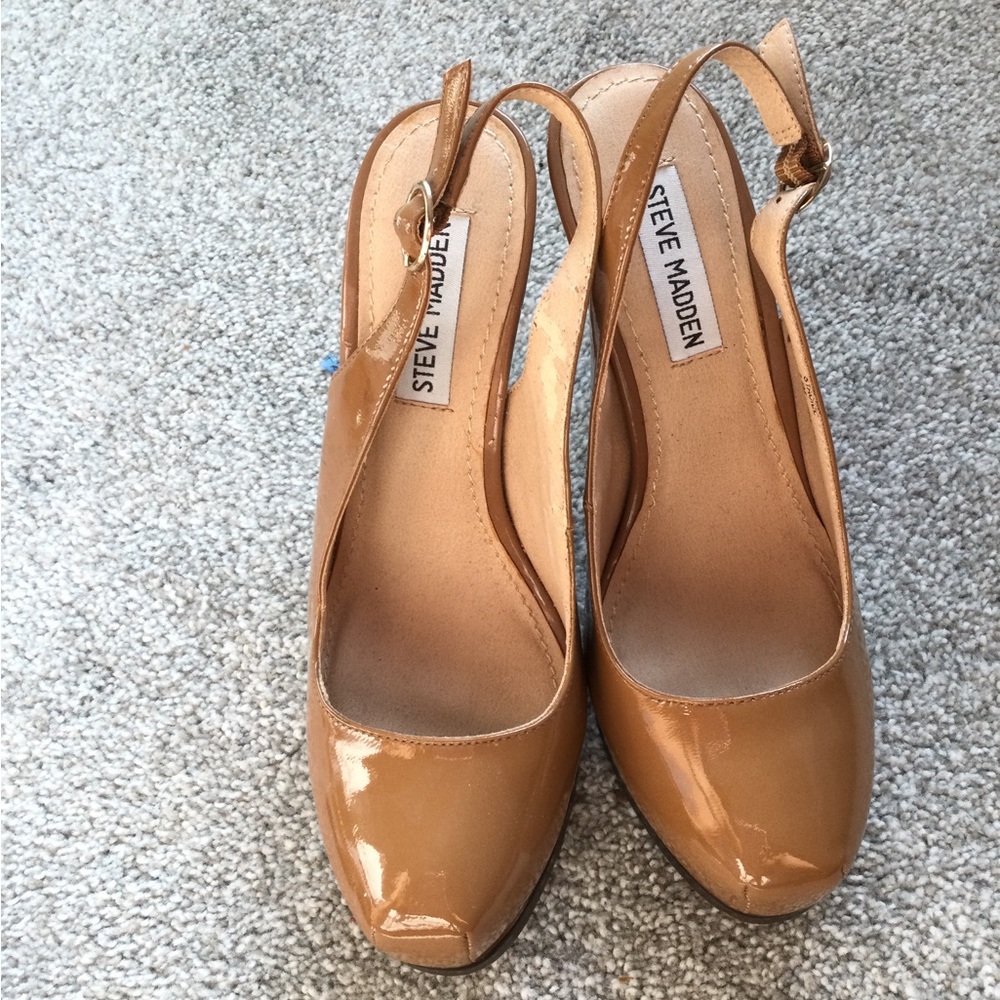Stave Madden Sling back platform heels size 7.5M